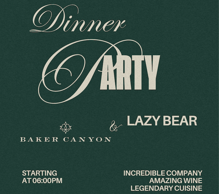 Dinner at Lazy Bear